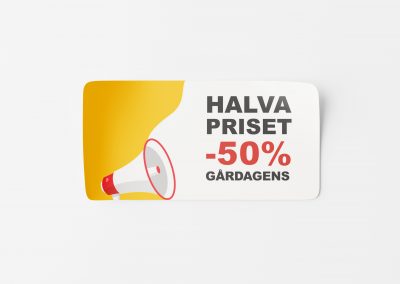 Etikett A6, självhäftande